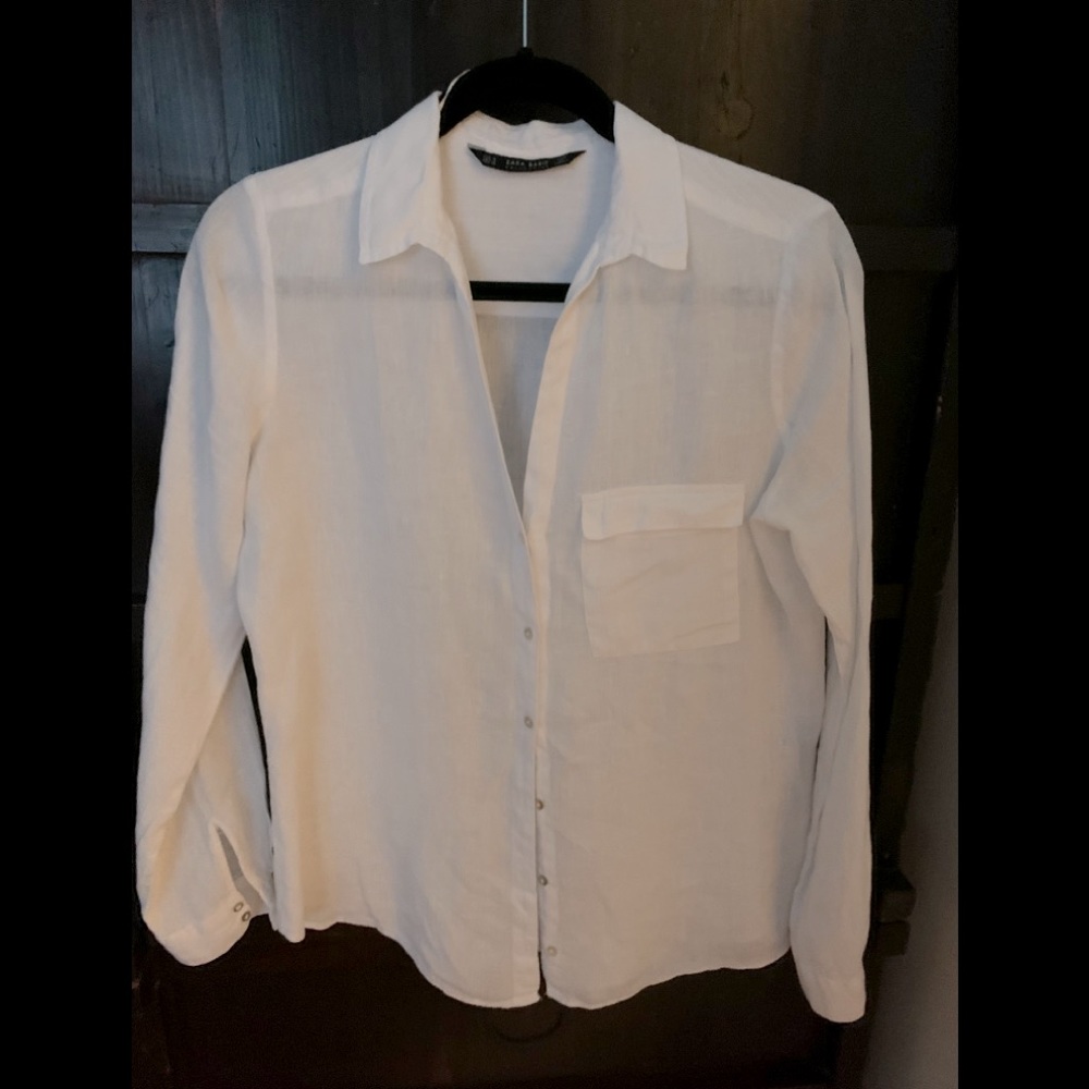 Zara Basic Linen Shirt